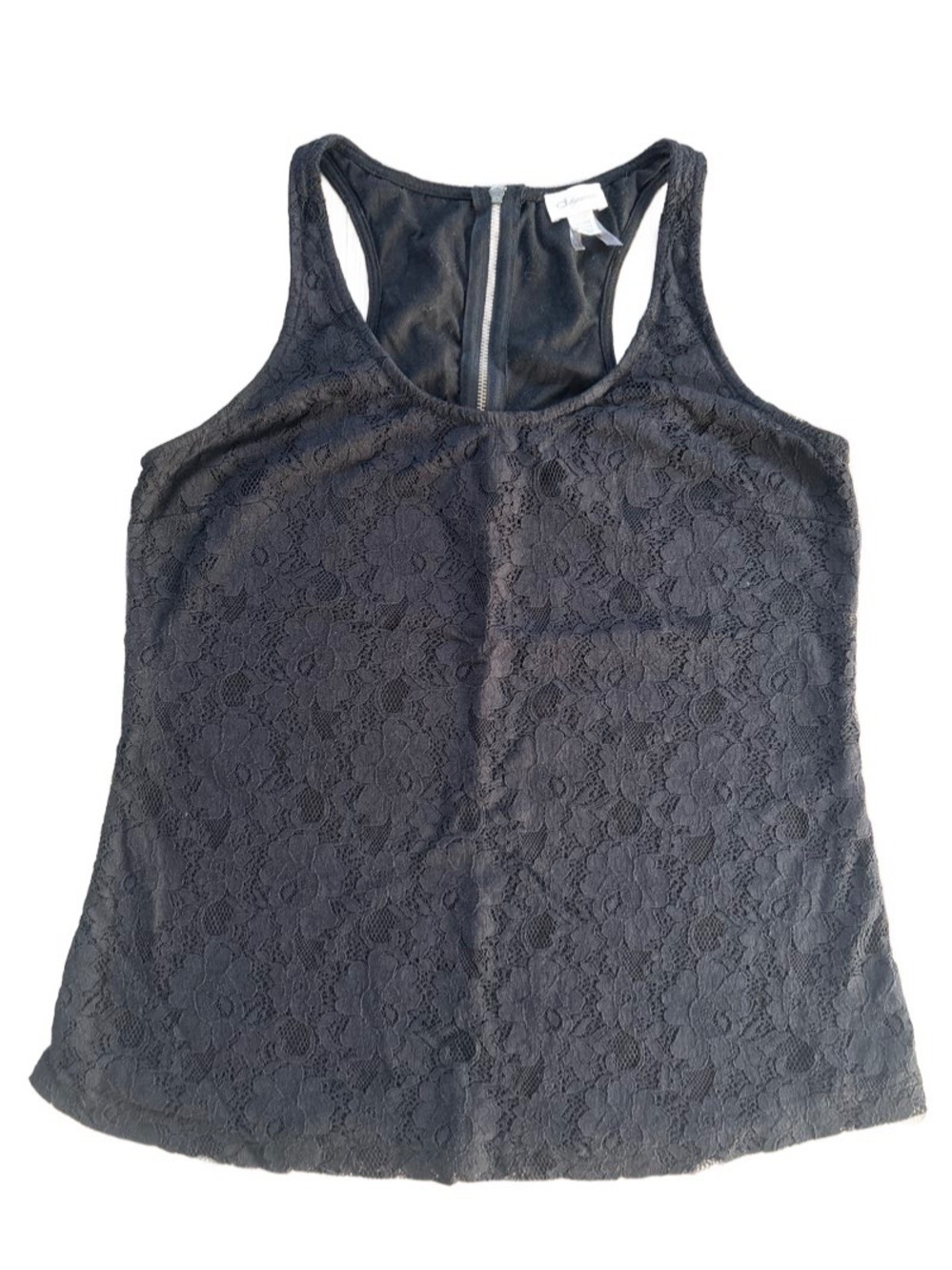 Dynamite Black Lace Racerback Tank Top